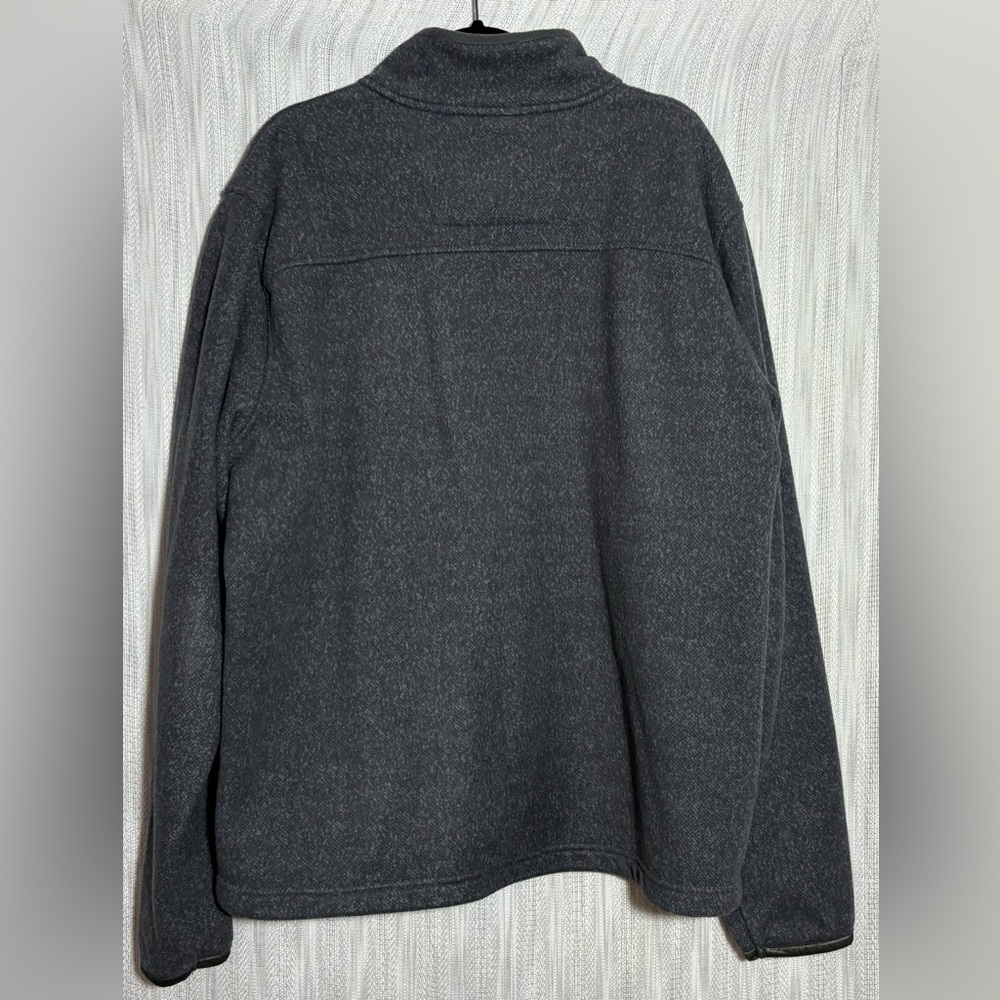 Carhartt Men's Charcoal Zip-Up Sweater - Picture 2 of 3